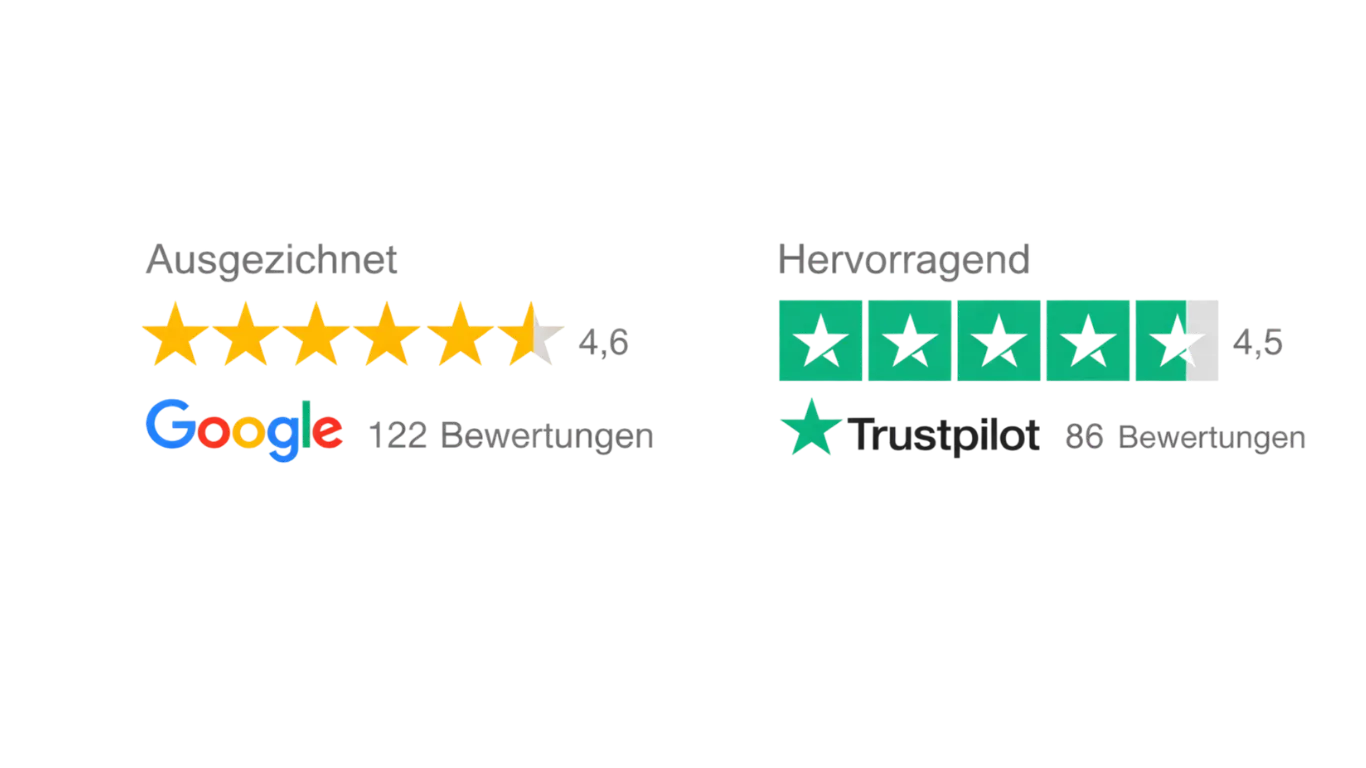 Google Bewertungen und Trustpilot Bewertungen Poolreinigung Wien